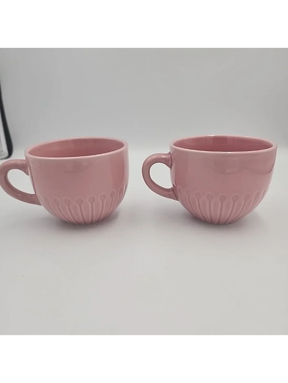 Set Of 2 IKEA Strimmig PINK 12 oz. Coffee Mug Tea Cup, 12011, 19-2